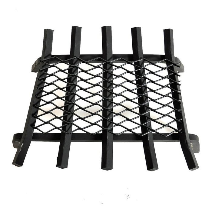 Woodeze Fireplace Log Burning Tool 12" Steel Ember Retainer Grill Hearth Accessory For Grates
