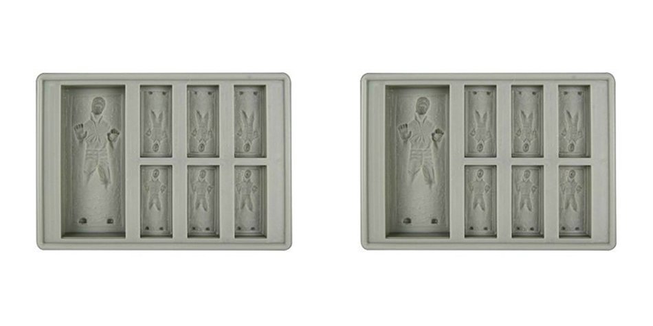 (2-Pack) Star Wars Han Solo in Carbonite Silicone Ice Trays / Chocolate Molds