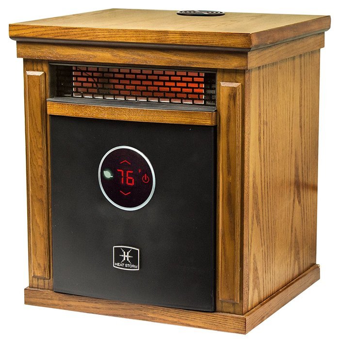 Heat Storm Deluxe Smithfield w/Bluetooth Speaker Portable Infrared Space Heater N3