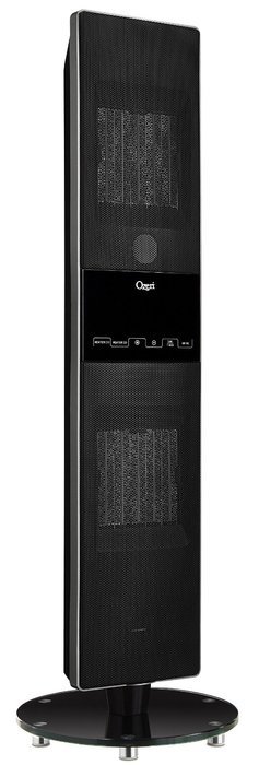 Ozeri OZH1 Dual Zone Oscillating Ceramic Heater and Tower Fan with Adjustable Thermostat and Remote Control N4