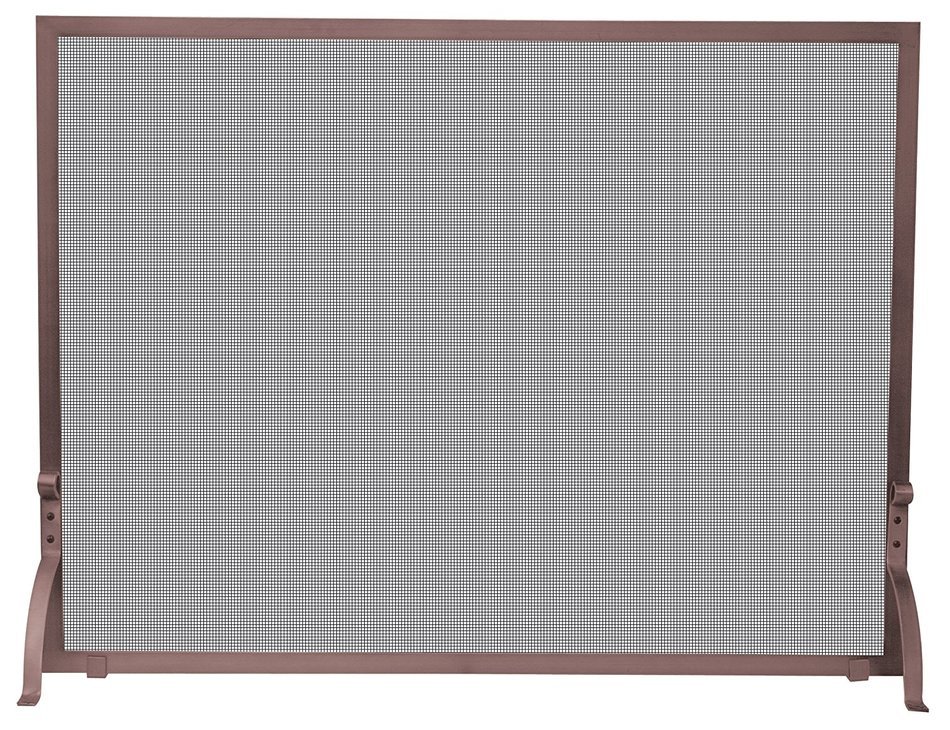 Uniflame, S-1301, Single Panel Antique Copper Finish Screen