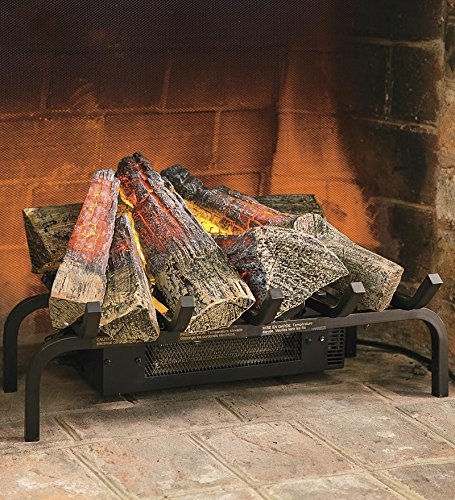 Electric Log Heater Set