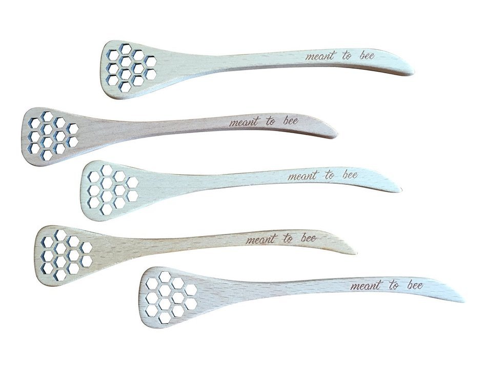 Flat Honey Dippers with Meant to Bee Engraving (25)
