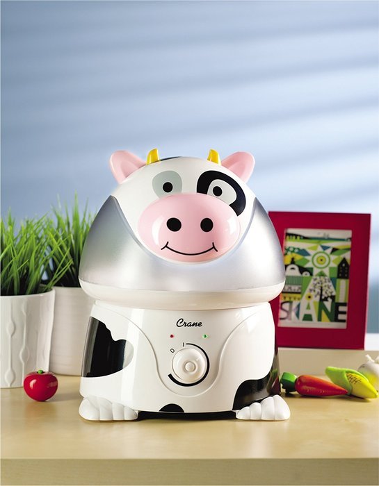 Crane Adorable Ultrasonic Cool Mist Humidifier with 2.1 Gallon Output per Day - Cow N2