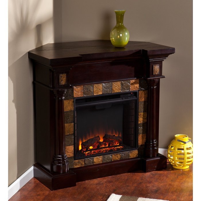 Southern Enterprises Carrington Convertible Electric Fireplace - Classic Espress N5