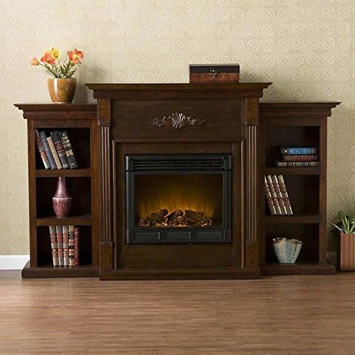 Tennyson Electric Fireplace w Bookcases