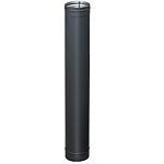 6'' x 48'' HeatFab Single Wall Black Stovepipe - 2608B N2