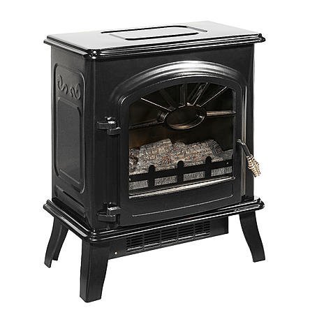 Modern Electric Stove Heater | Contemporary Home Indoor Space Heater by the Living Room or Bedroom | Realistic... N3