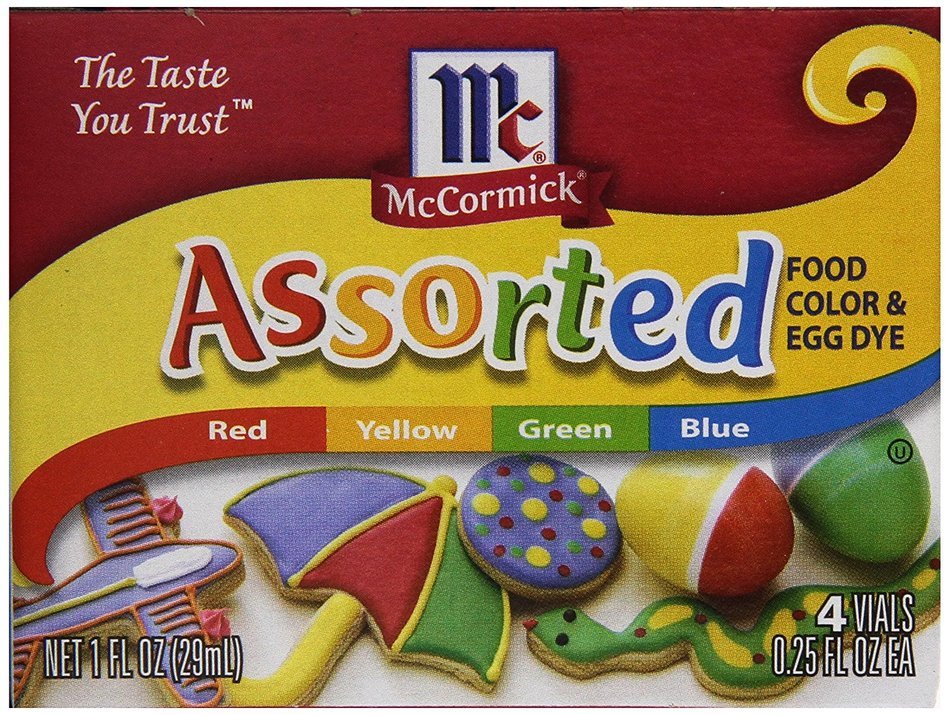 2 PACK - MCCORMICK FOOD AND EGG COLORING DYE 4 Colors N2