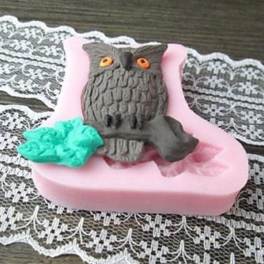 Sher Owl Shaped Bake fandant cake mold,L5.7cmW5.8cmH1.2cm