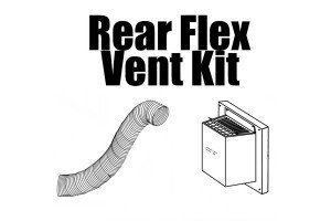 Napolean Fireplaces GD7RVK 20 in. Flexible Rear Vent Liner Kit - 4 in. x 7 in.