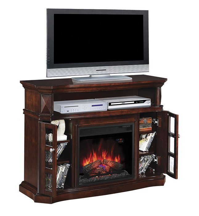 ClassicFlame 23MM774-E451 Bellemeade TV Stand for TVs up to 60", Espresso (Electric Fireplace Insert sold separately) N4