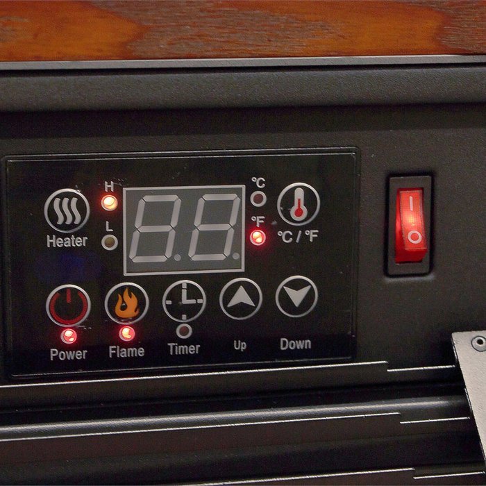 Bestmart INC 1500W Embedded Insert Quartz Infrared Electric Fireplace Heater 3 Color Flame Remote Control N7