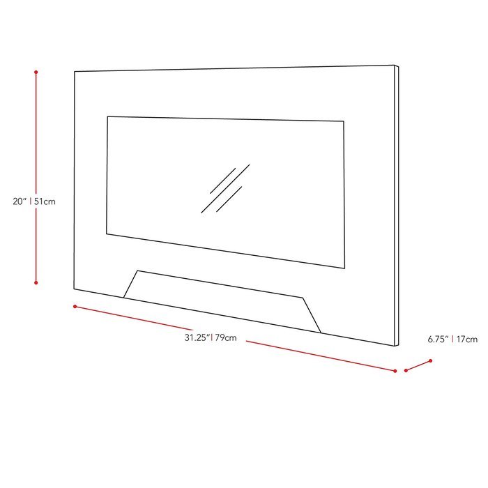 CorLiving FPE-205-F Wall Mounted Electric Fireplace N6