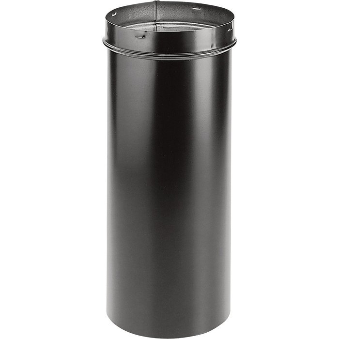 6'' DuraBlack Telescoping Black Stove Pipe Length - 1647
