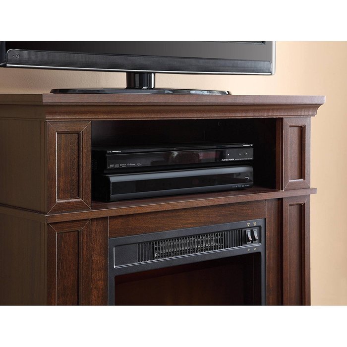 31" Mainstays Media Fireplace Heater for TV's up to 42" Provides Heating up to 400 sq ft and A Flame with or without... N6
