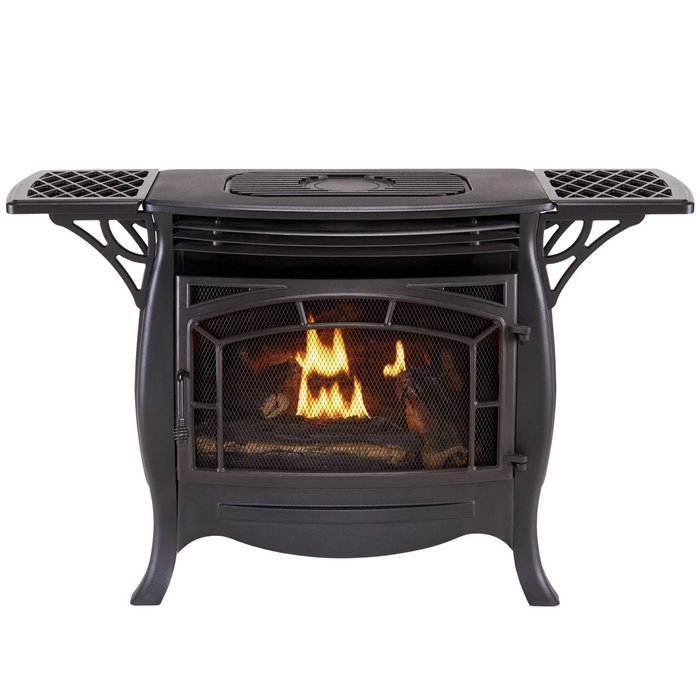 Duluth Forge Dual Fuel Vent Free Gas Stove - Model FDSR25, Matte Finish, Remote Control N4