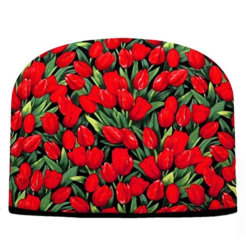 Tea Cosy Red Tulips Tea Cozy Double Insulated Tea Cozy Blue Moon Tea Cozy