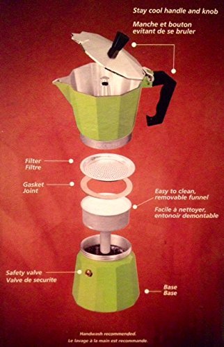 Mr. Coffee 6 Cup Espresso Maker for Stovetop (Colors Vary)