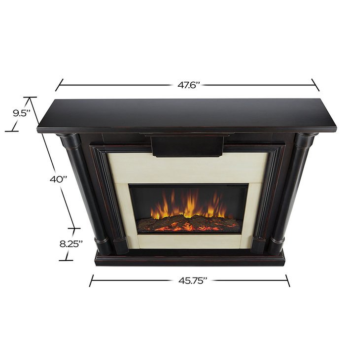 Real Flame Maxwell Electric Fireplace Whitewash N12