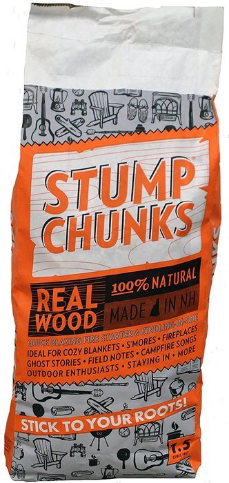 Stump Chunks 100% Natural Wood Fire Starter (Waterproof) 0.10 cu ft bag