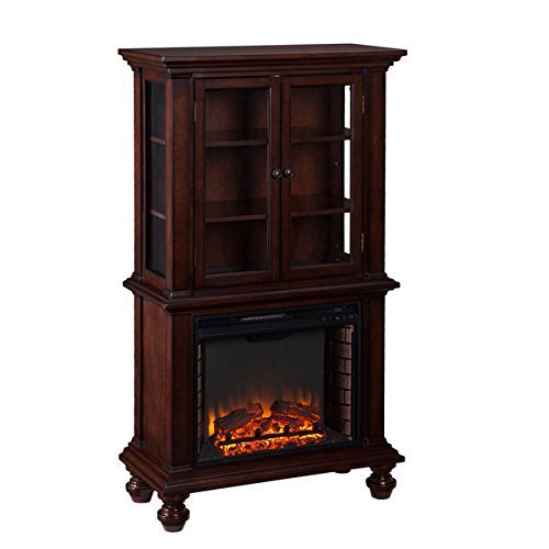 "Harper Blvd Blexham Espresso Fireplace Cabinet "