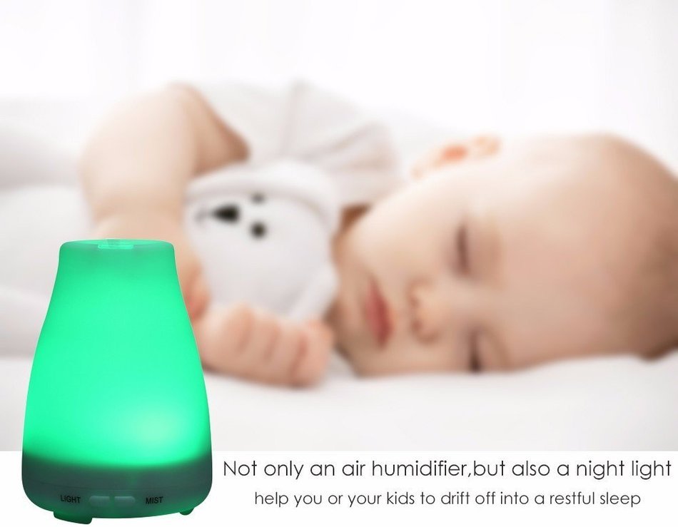 Ledsniper@Aromatherapy Essential Oil Diffuser Portable Ultrasonic Diffusers with Color LED Lights Changing and... N3