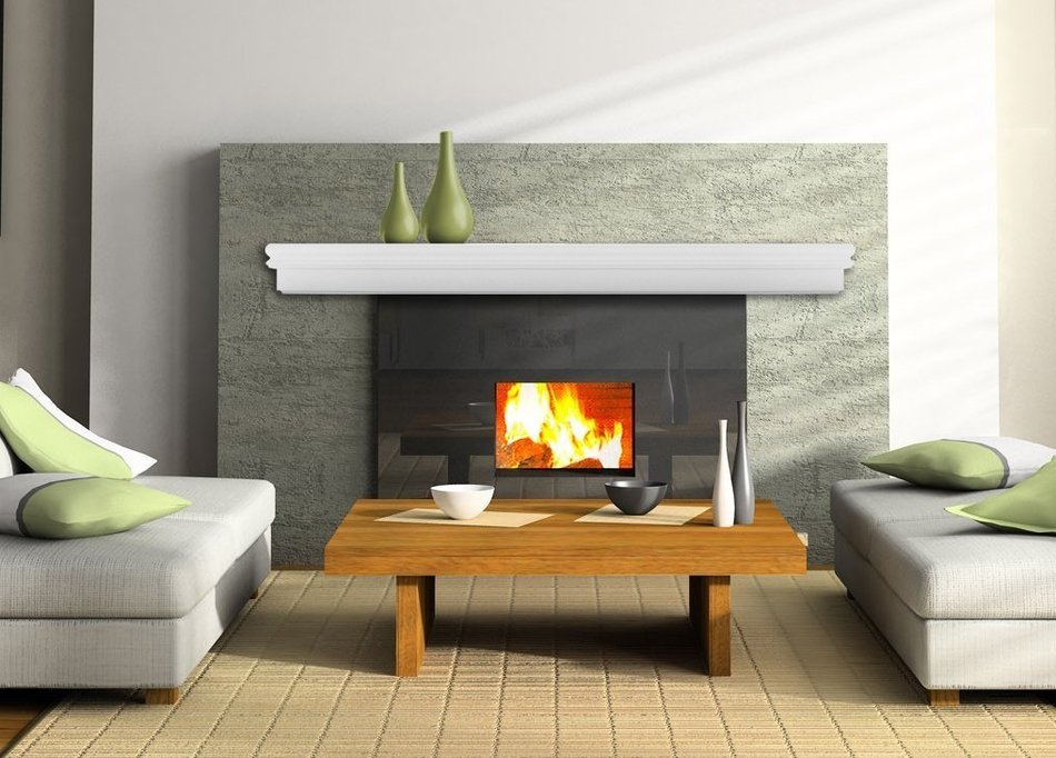 Montego 5 Ft. White Fireplace Mantel Shelf N5