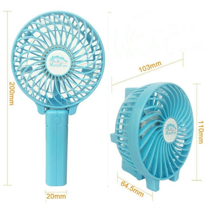 Ambielly Handfan Rechargeable Portable Handheld Mini Fan Foldable Fans Battery Operated Cooling Fan Electric Personal... N10
