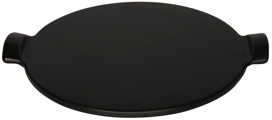 Emile Henry Made in France Flame Top Pizza Stone, Black. Perfect for Pizzas or Breads. In the Oven, On Top of... N2