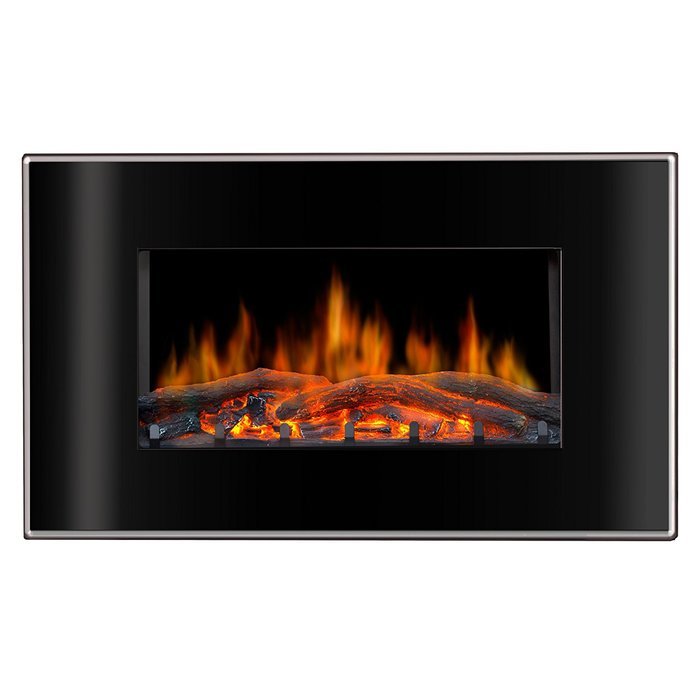 Lofty BG03FB Valencia Wall Mount Electric Fireplace, 35.4 by 23.75 by 8-Inch