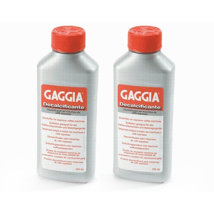 Gaggia Decalcifier Descaler Solution,250ml 2-Pack