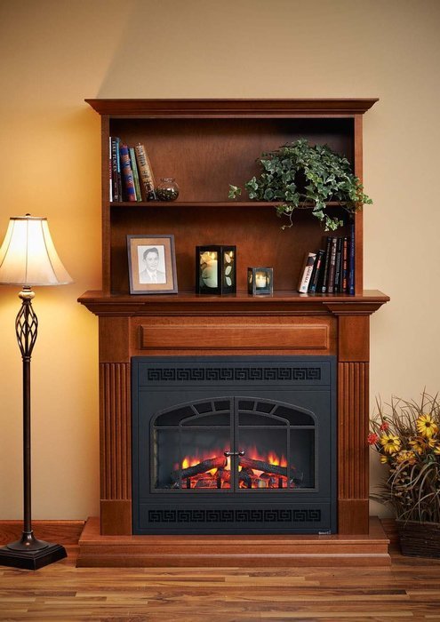 GreatCo Gallery Series Built-in Electric Fireplace with Arched Rectanguler Front, 34-Inch N3
