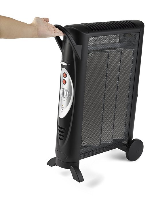 Bionaire Silent Micathermic Console Heater for Large Spaces, Black N4