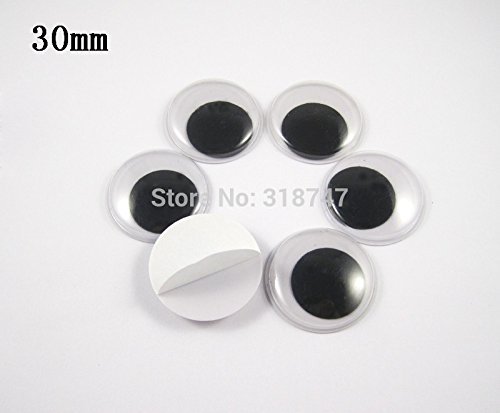 5/7/8/10/12/15/20/25/30/40mm Plastic Wiggly Googly Eyes for Toy ...