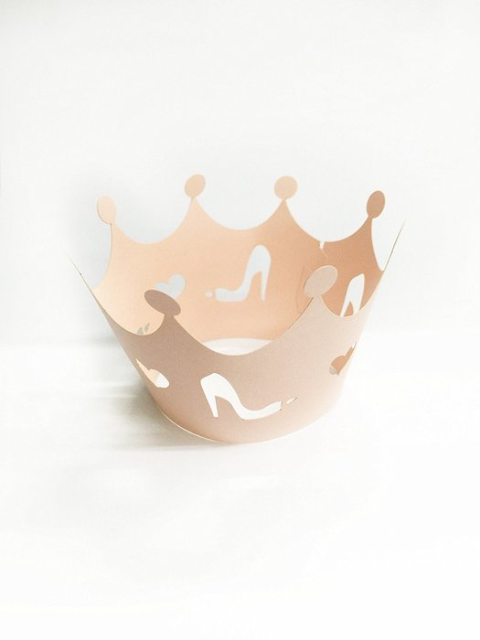 HUAL Cupcake Wrappers 50 Filigree Artistic Bake Cake Paper Cups High-heeled Shoes Lace Laser Cut Liner Baking... N2