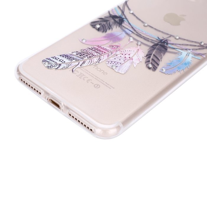 iPhone 7 Plus Case, PHEZEN Clear Soft TPU Protective Case Back Cover with Beautiful Cherry Blossom Flower Series... N44