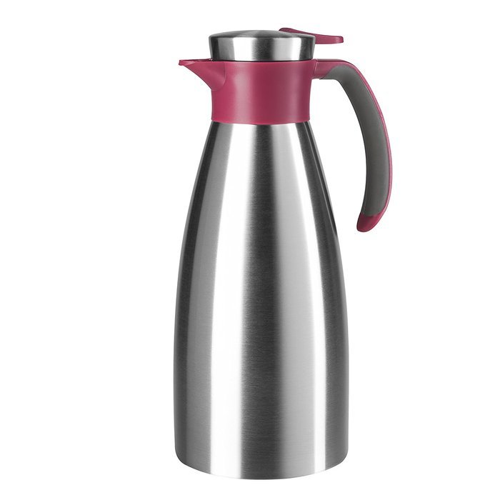 Emsa 18/10 Stainless Steel Soft Grip Carafe, 34-Ounce, Black N3