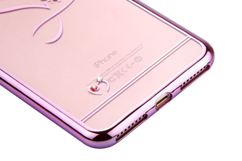 iPhone 7 Plus Case, PHEZEN Clear Soft TPU Protective Case Back Cover with Beautiful Cherry Blossom Flower Series... N53