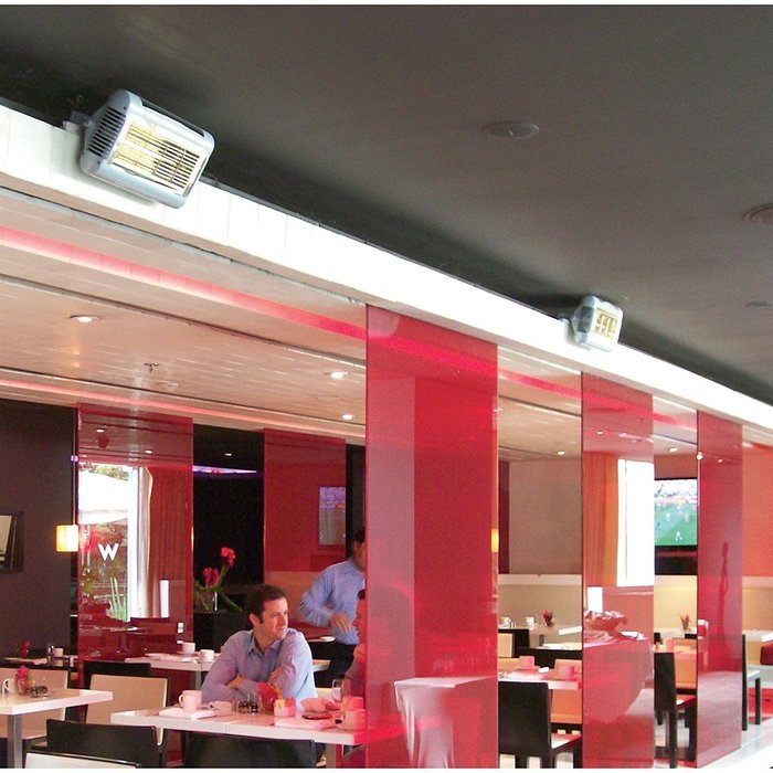 Solaria Electric Infrared Heater - Commercial-Grade, Indoor/Outdoor, 1500 Watts, 240 Volts, Model# SALPHA15240S N3