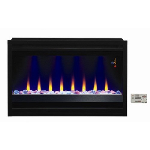 New Christmas Gift 36" Wall Fireplace 4,400 BTU Heater Electric Adjustable 120 Volt, Glass Remote LED Sidelight... N2