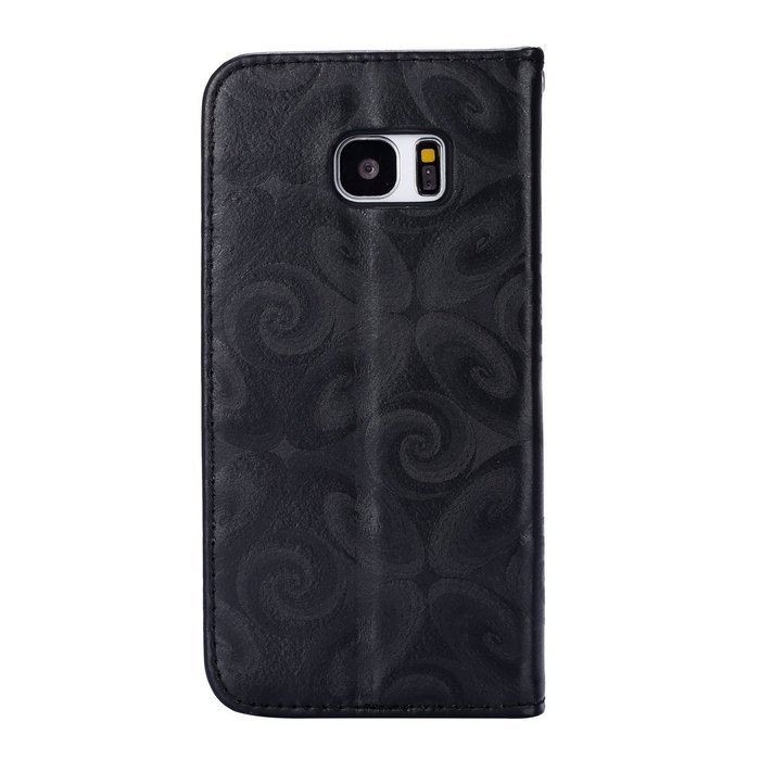 Galaxy S7 Edge Wallet Case, PHEZEN Bling Liquid Glitter Love Heart Floating 3D Hourglass Luxury Pu Leather Magnet... N23