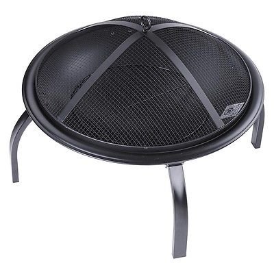 23" Patio Folding Fire Pit Backyard Grill Metal Stove Fireplace Heater w/Cover N3