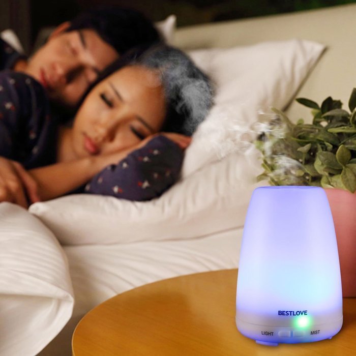 BESTLOVE Aromatherapy Essential Oil Diffuser, 100ml Portable Ultrasonic Cool Mist Aroma Humidifier, 2 Mist Modes... N6