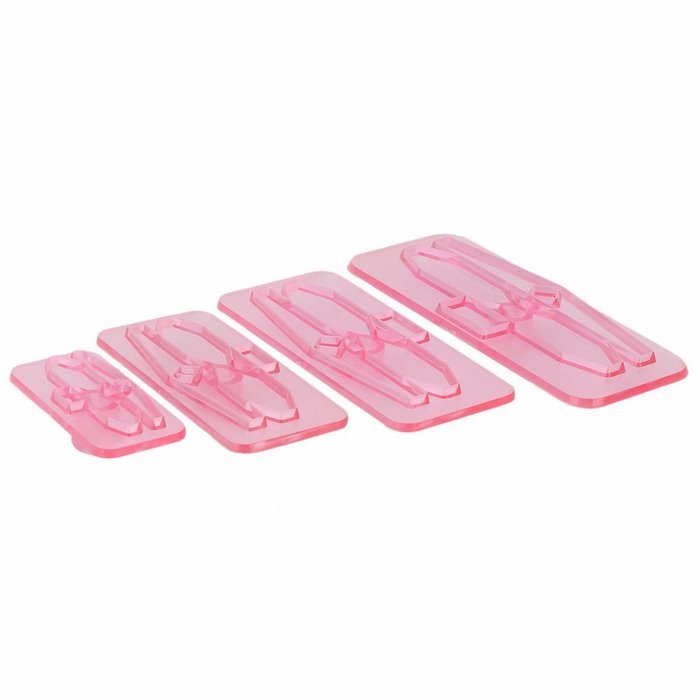 4pcs Bows Icing Cake Cupcake Fondant & Gumpaste Decor Mould Embosser Cookie Cutter Baking DIY