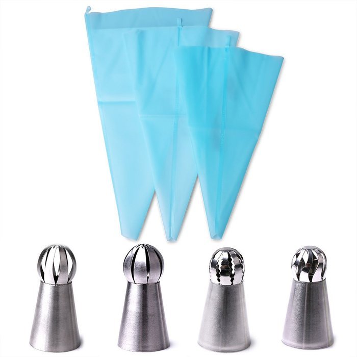 Delidge 3 Sizes Reusable New Silicone Cake Decoration Pastry Bags With 3 Couplers Kitchen Baking Tool Utensil N5