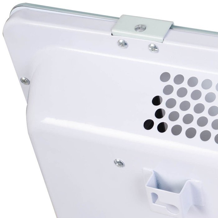 Gracelove 1500W LCD Glass Panel Heater Wall Mount Silent Energy Saving Compact White New