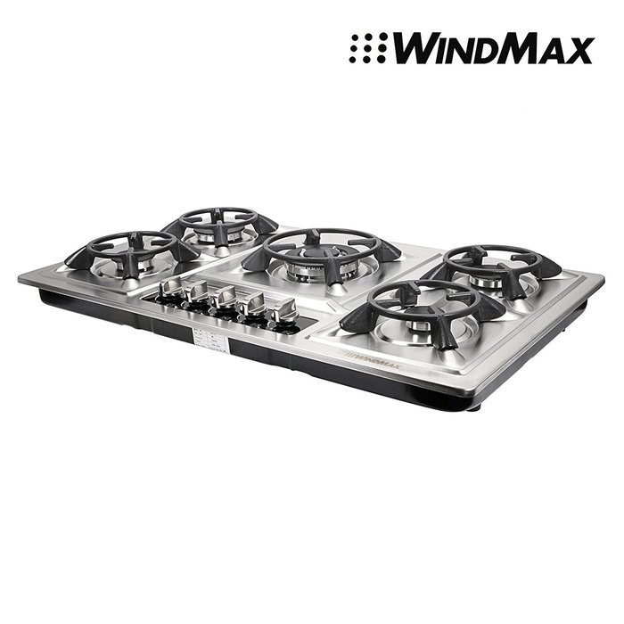 Brand New Fashion 35.5 in Stainless Steel 5 Burner Built-In Stoves NG LPG Gas Cooktop Cooker N8