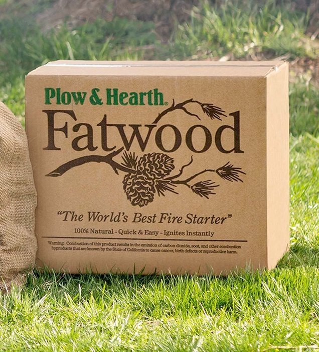 Plow & Hearth Fatwood Fire Starter, 50 Pounds
