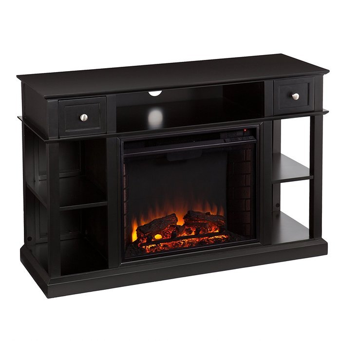 Dayton Media Fireplace - Black N7